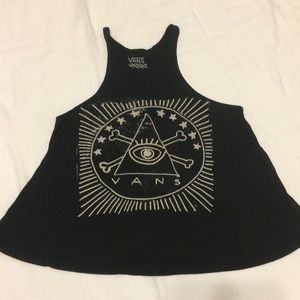 VANS black flowy tank top
